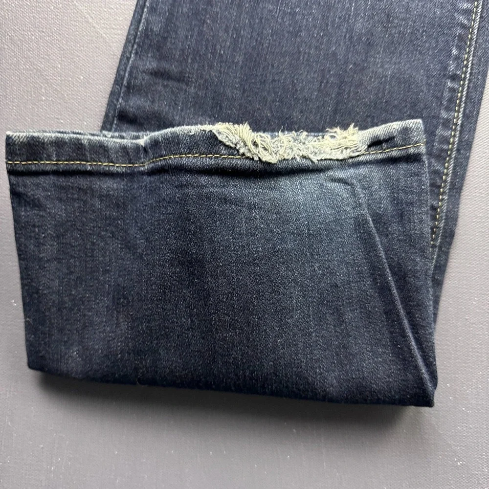 Michael Kors Jeans Women's 4 Bootcut Blue Faded Denim Dark Wash Classic - Picture 8 of 16